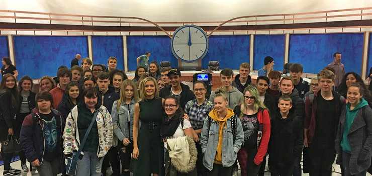 Image of Media and Film students visit Countdown