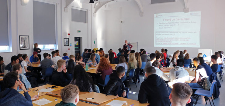 Image of Maths workshop with Manchester University