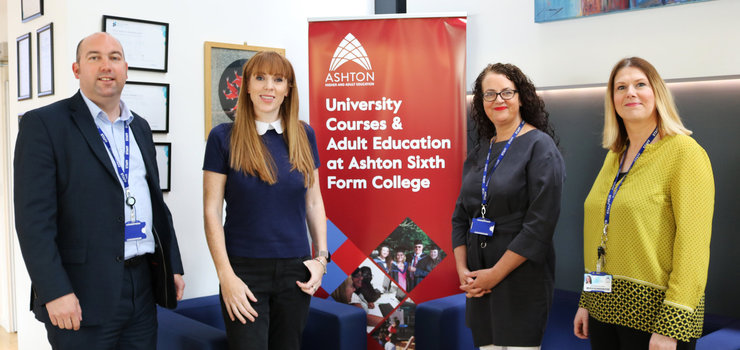 Image of Angela Rayner visits PGCE and Education students